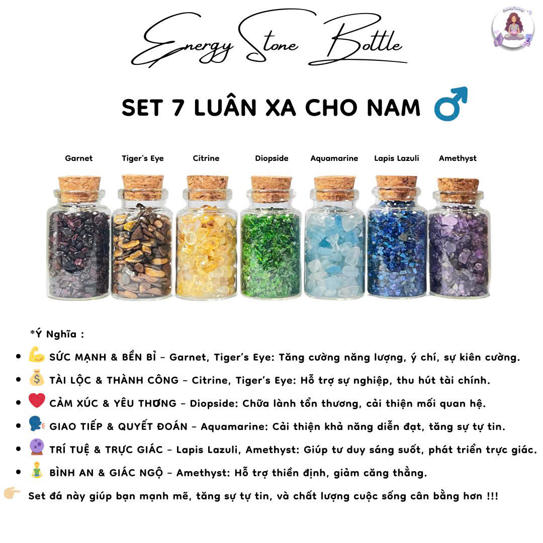 Set 7 Luân Xa Nam ♂